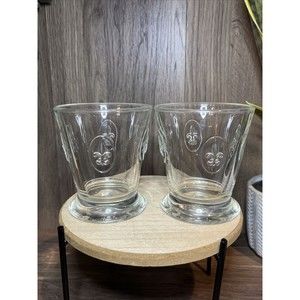 La Rochere France Fleur De Lys, 9 Oz Flat Tumbler  2 piece set